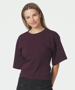 Dames T-shirt bordeaux