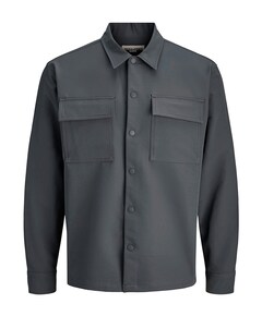 Jongens overhemd lange mouw grijs