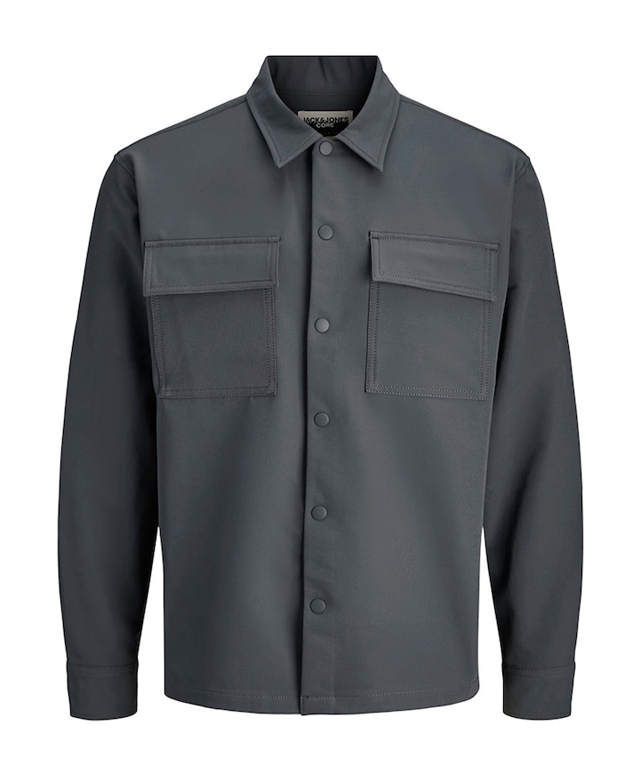 Jongens overhemd lange mouw grijs