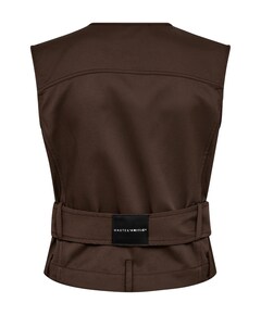 Dames gilet bruin