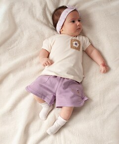 Meisjes t-shirt ecru