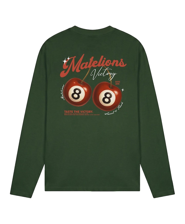 Heren longsleeve groen