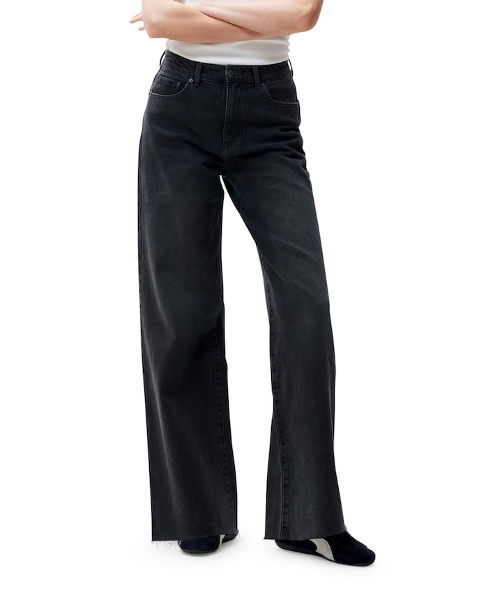 Loose fit jeans zwart