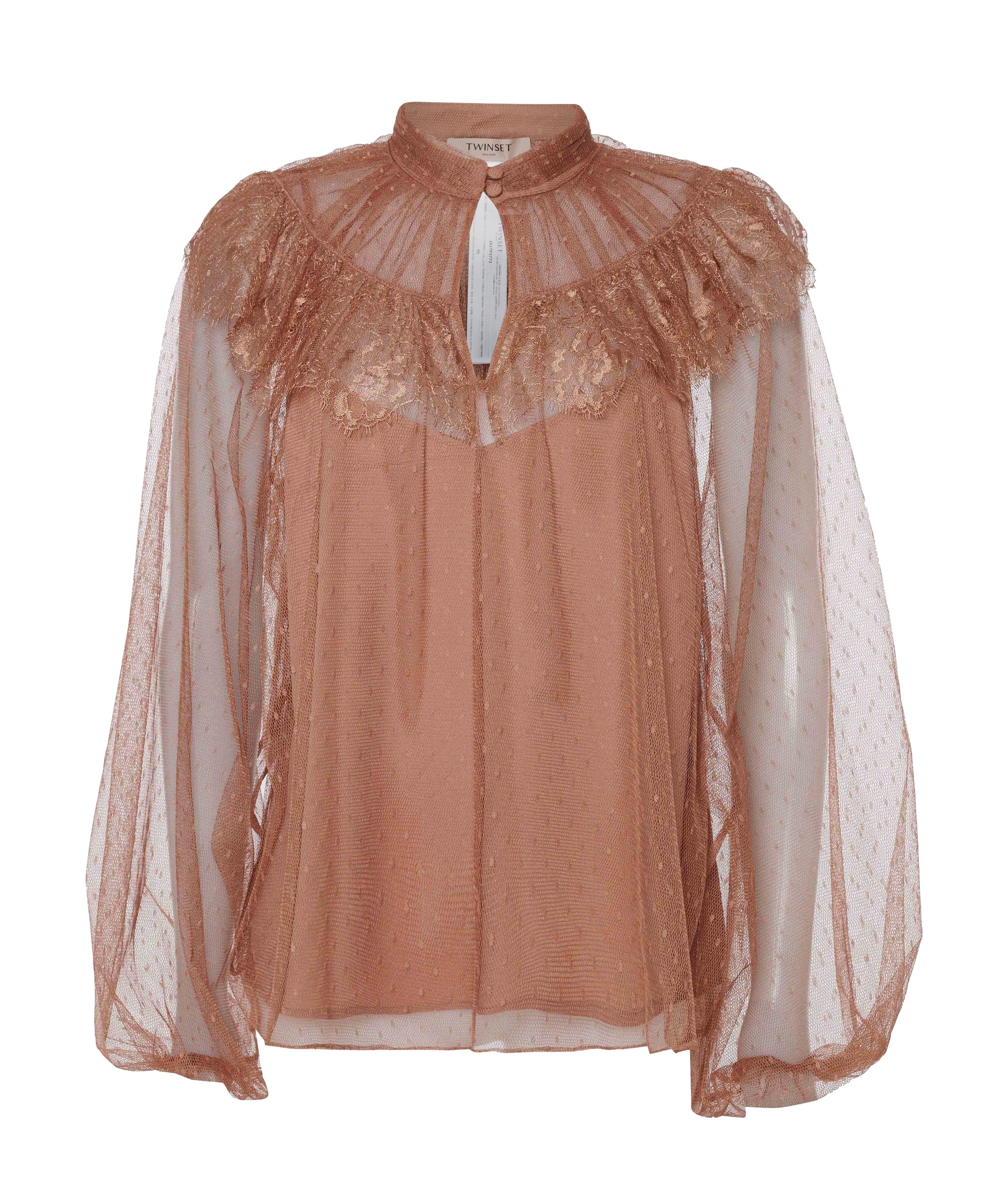 Dames blouse bruin