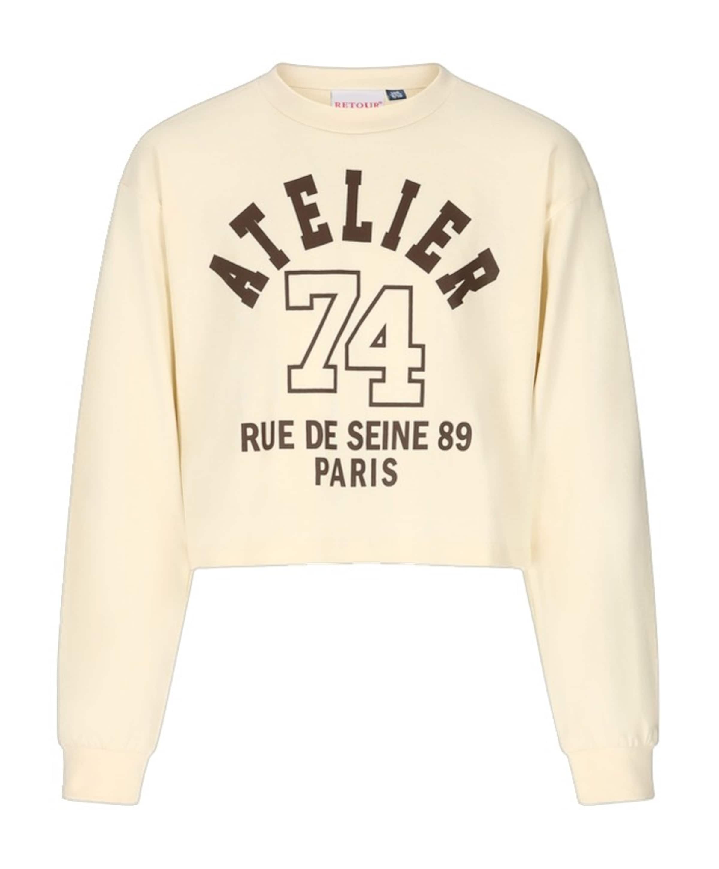 Meisjes longsleeve beige