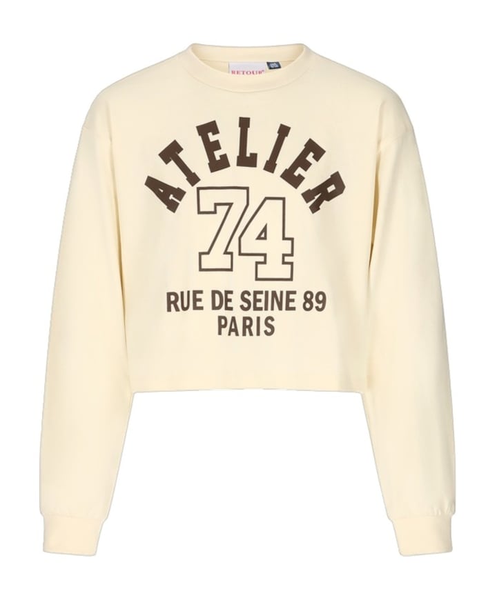 Meisjes longsleeve beige