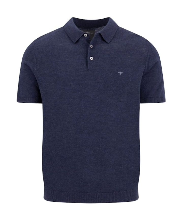 Heren polo blauw