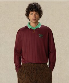 Heren polo bordeaux
