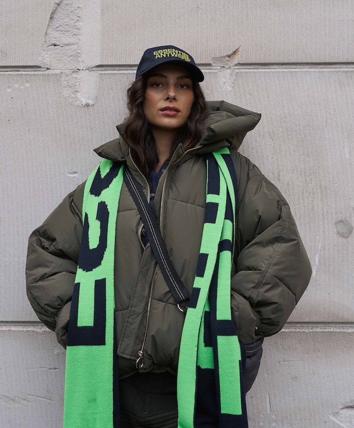 Dames jas groen