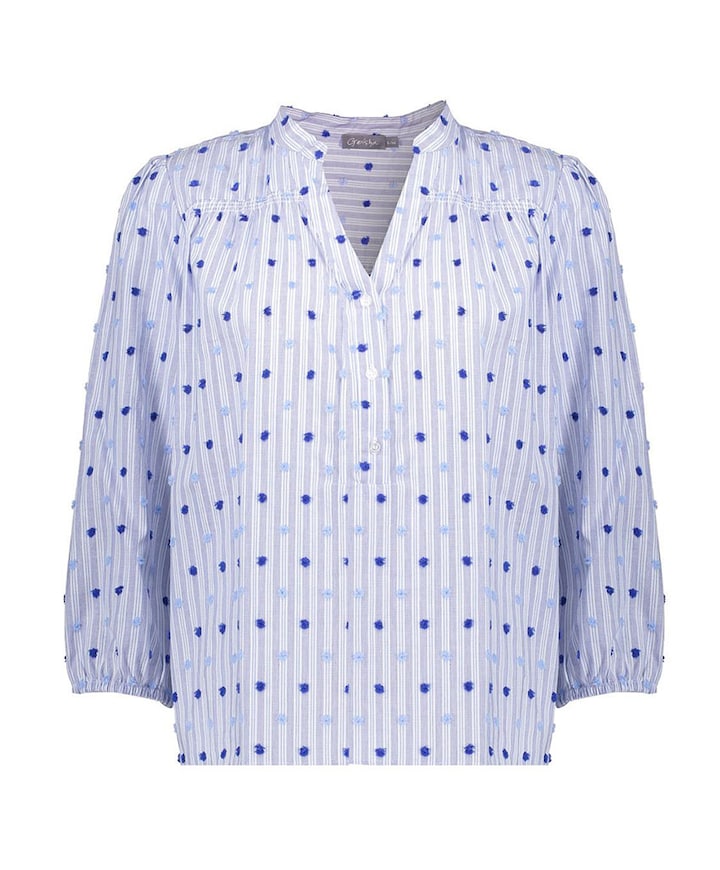 Dames blouse blauw