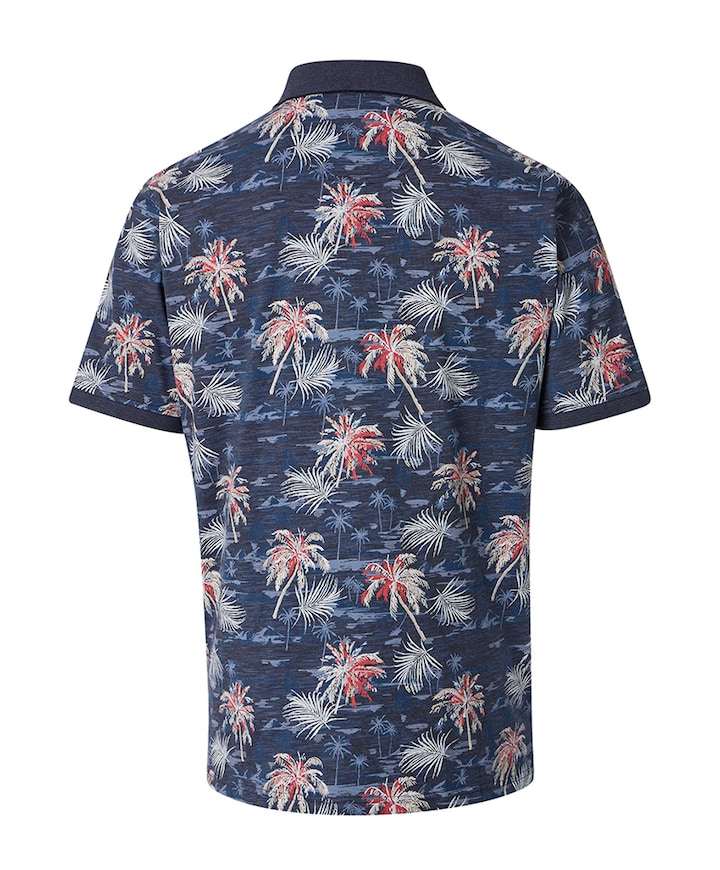Heren polo blauw