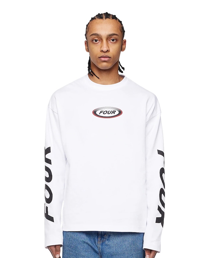Heren longsleeve wit