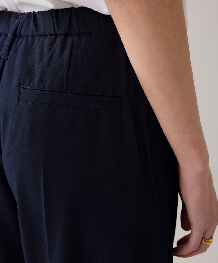 Trousers viscose blend stretch (4s2711) blauw