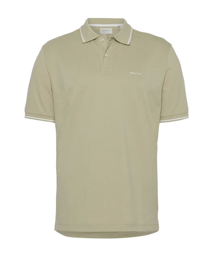Heren polo beige