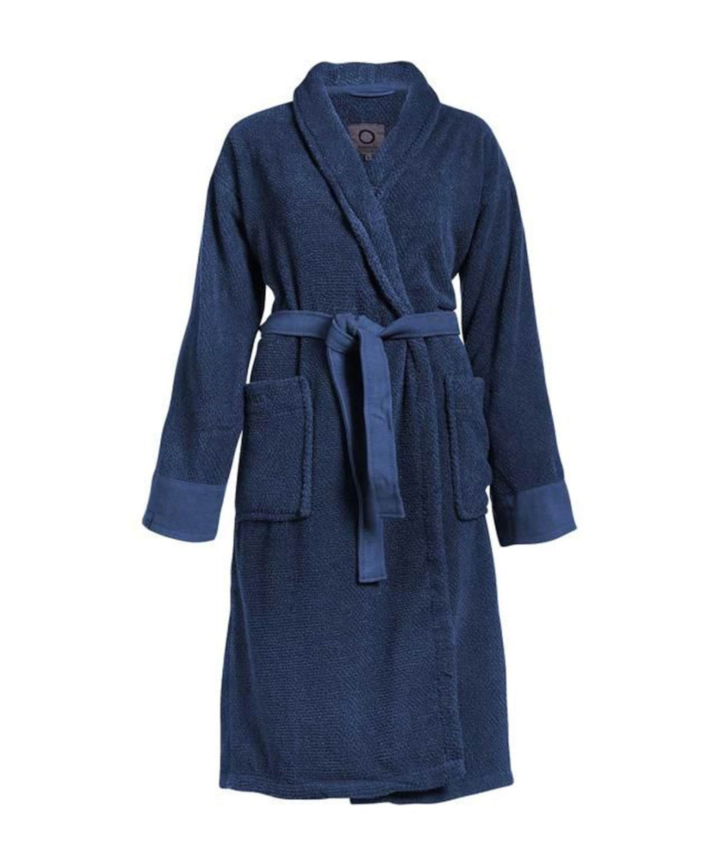 Dames ochtendjas blauw