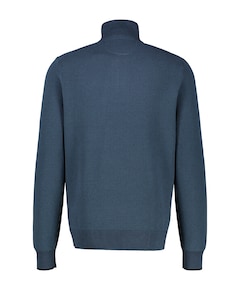 Heren trui met rits blauw