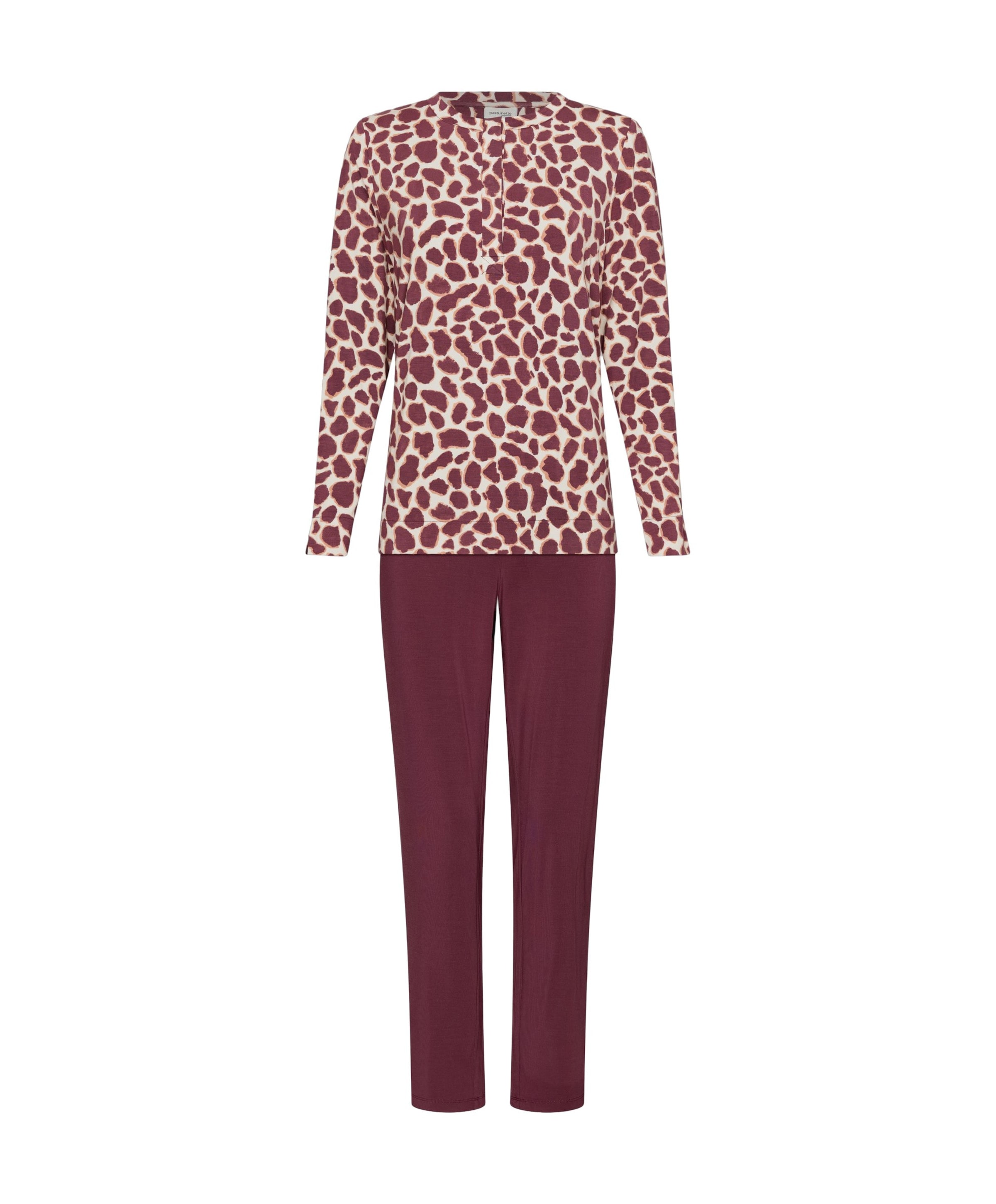 Dames pyjamaset bordeaux