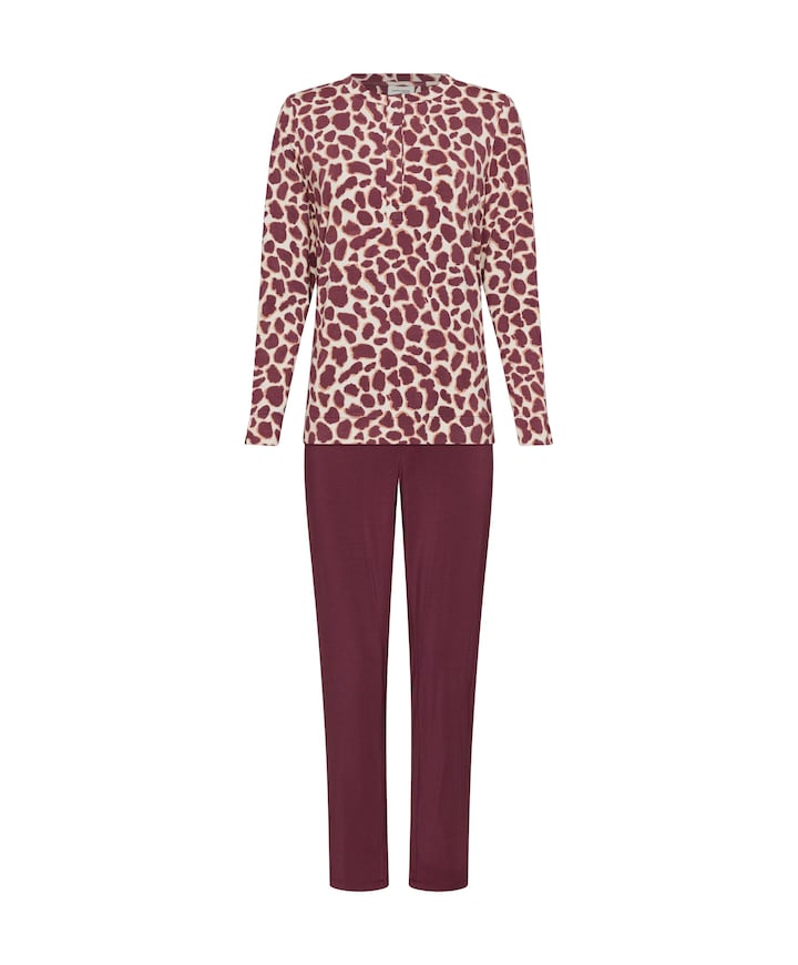 Dames pyjamaset bordeaux
