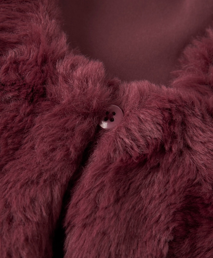 Meisjes gilet bordeaux