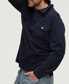 Heren polo blauw