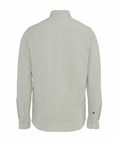 Heren overhemd lange mouw beige