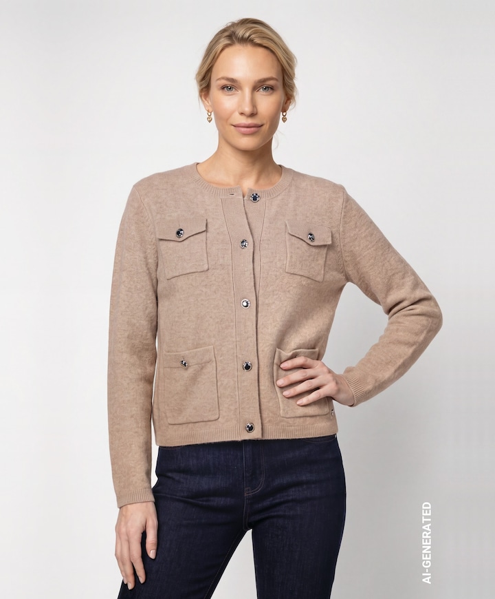 Dames blazer beige