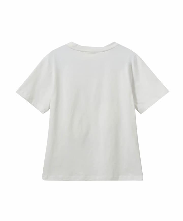Meisjes t-shirt ecru
