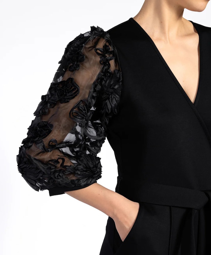 LIZETH VIS 436 dames jumpsuit zwart