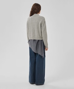 Dames vest grijs