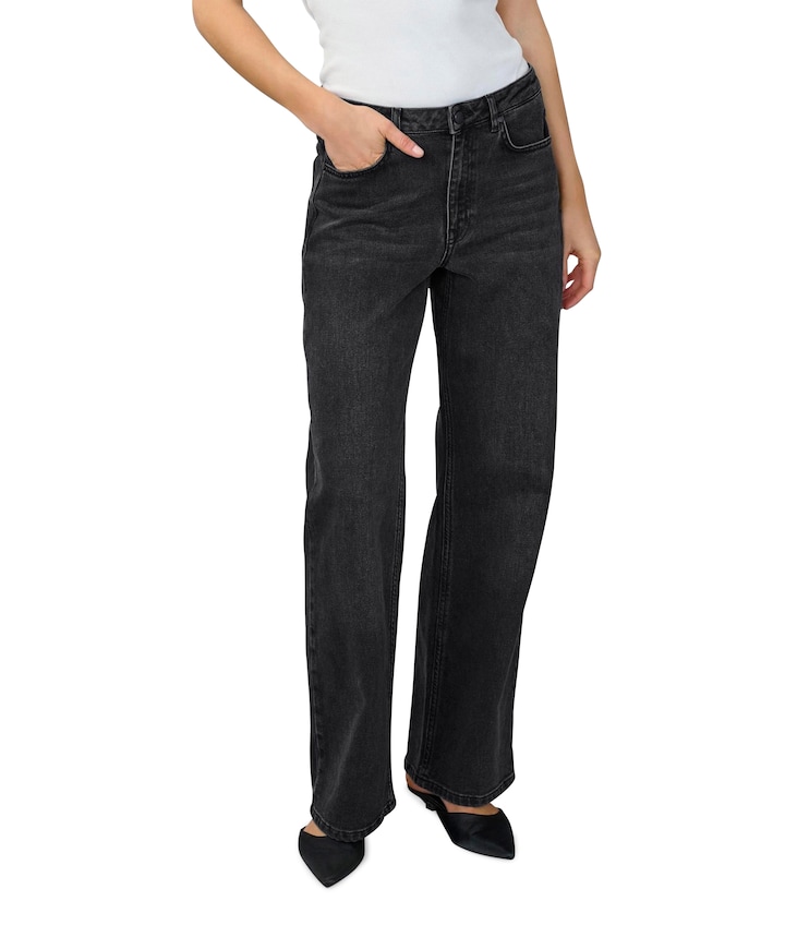 35 THE LOUIS 139 HIGH WIDE Y dames jeans zwart