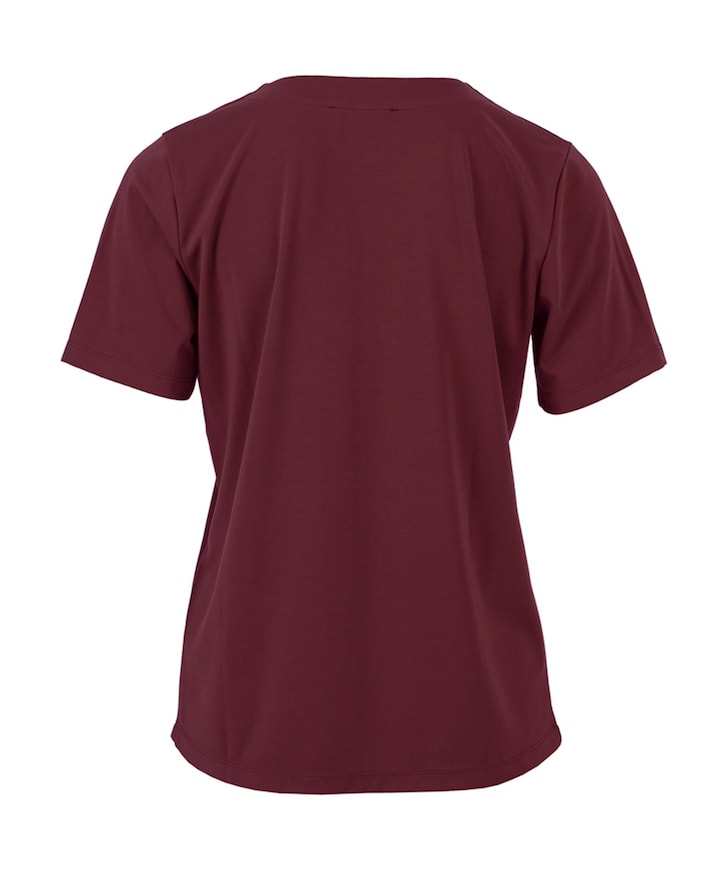 Dames T-shirt bordeaux