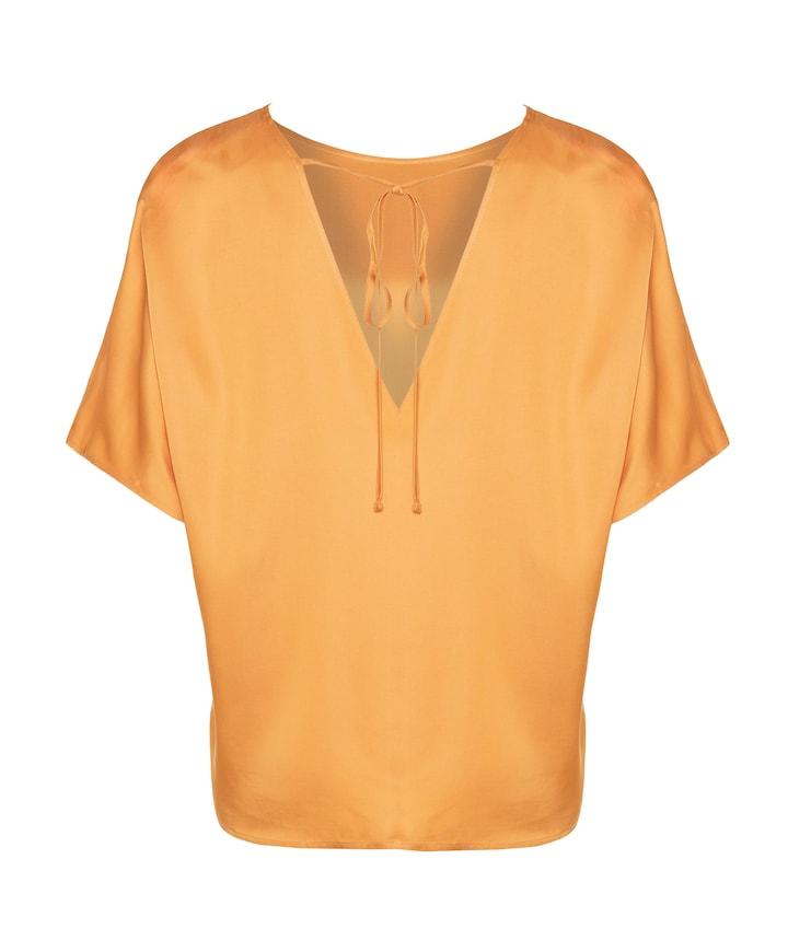 Dames blouse oranje