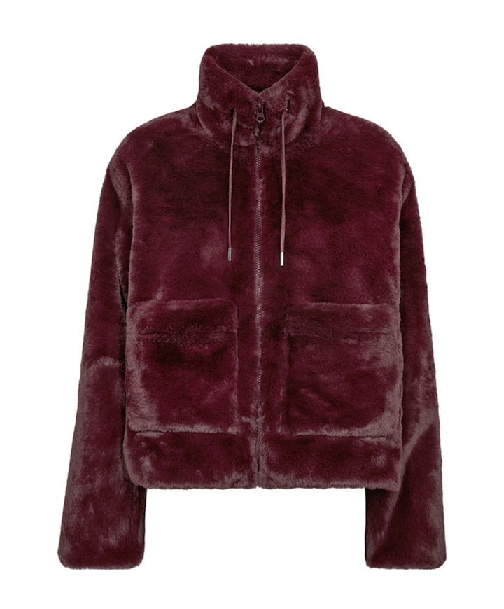 Dames jas bordeaux