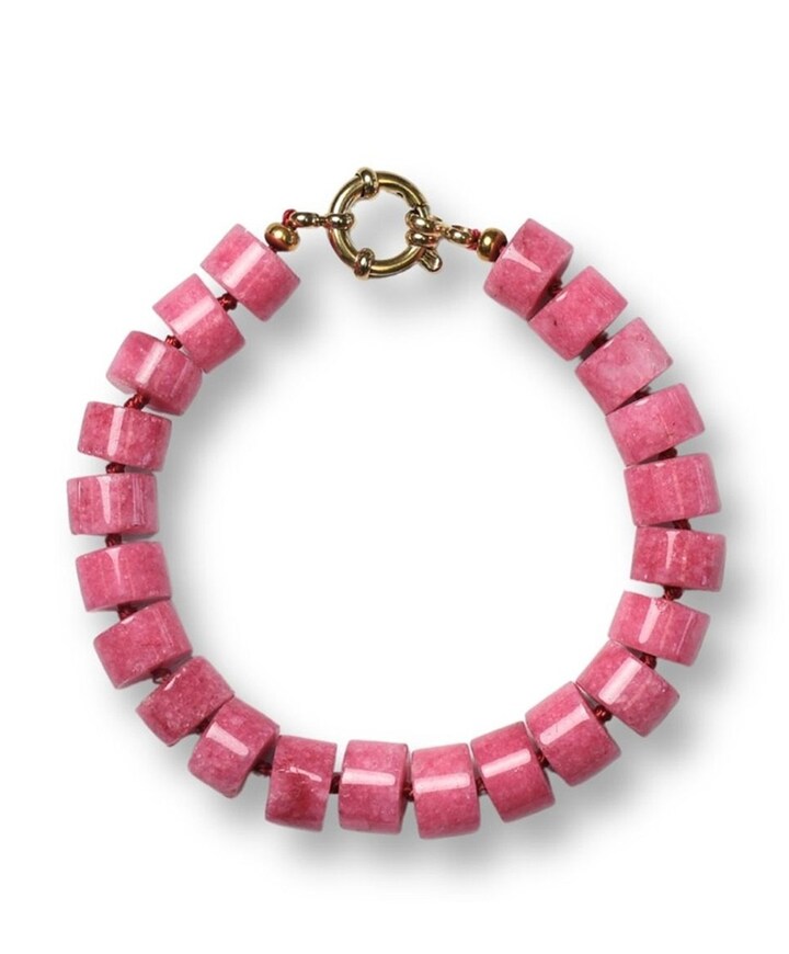 Dames armband roze