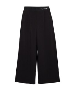 LOGO TAPE WIDE LEG PUNTO meisjes broek zwart