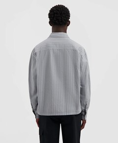 Overhemd lange mouw grijs