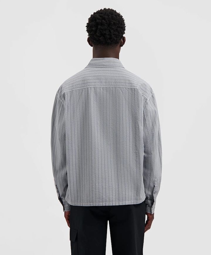 Overhemd lange mouw grijs