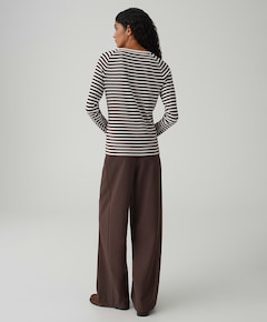 Dames longsleeve bruin