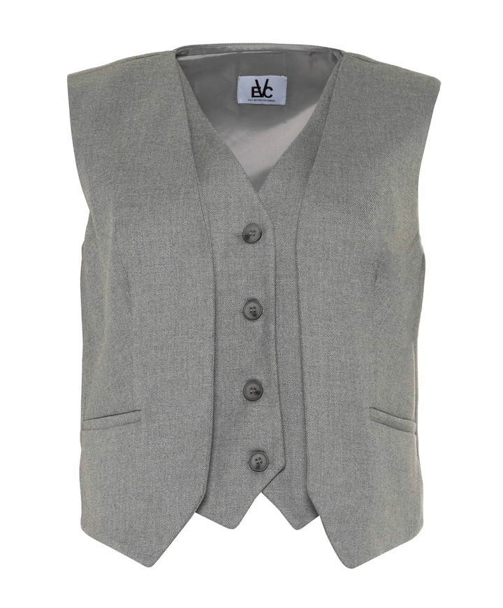 Dames gilet grijs