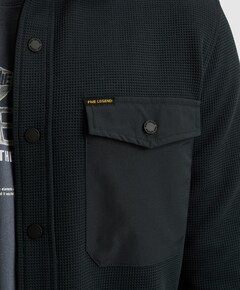 Heren overhemd lange mouw blauw