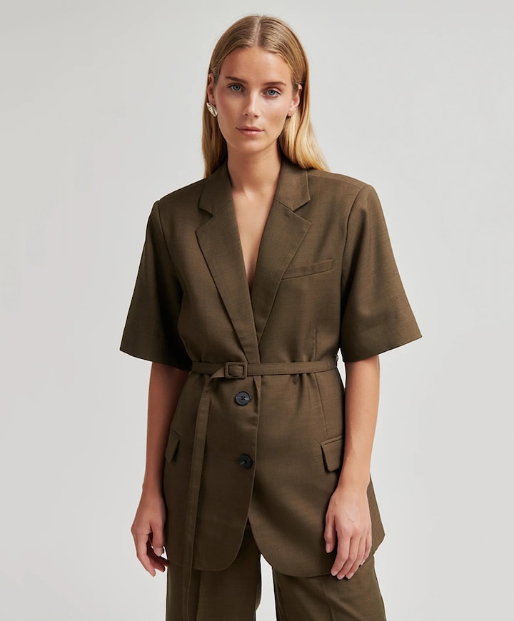 Dames blazer groen