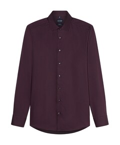 Heren overhemd extra lange mouw bordeaux
