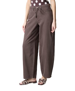 ONLGIANNA-SILLA MW STR BELT dames jeans bruin