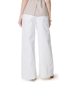 RUMO high-waisted wide leg dames jeans ecru