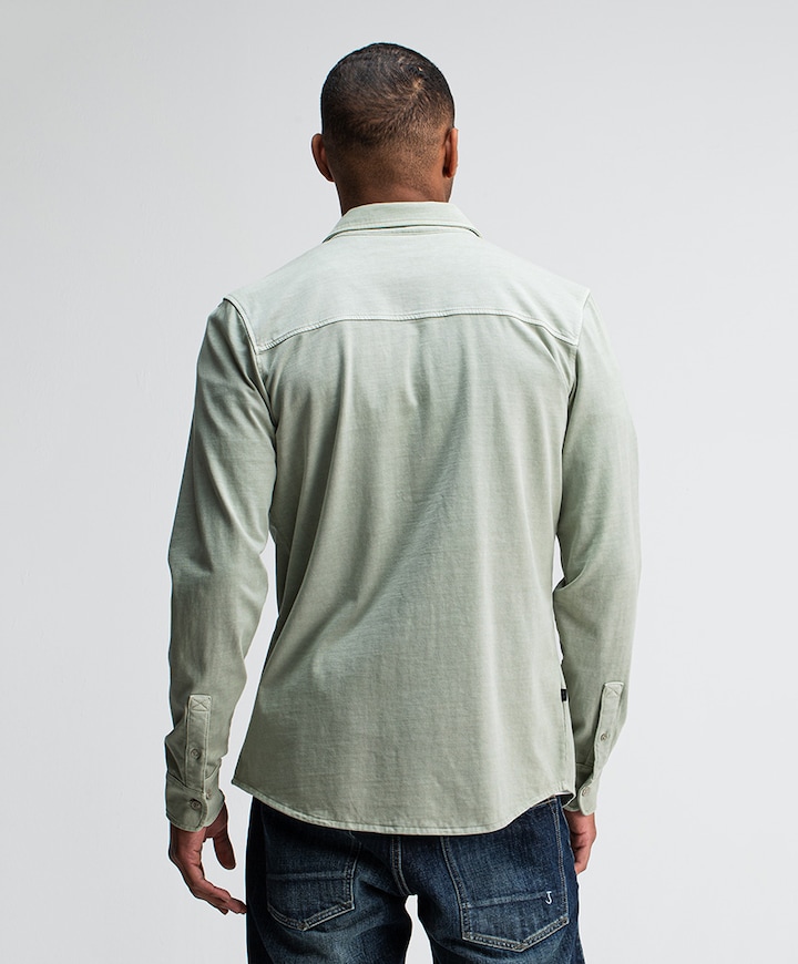 Heren overshirt beige