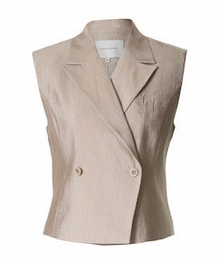 Dames gilet beige