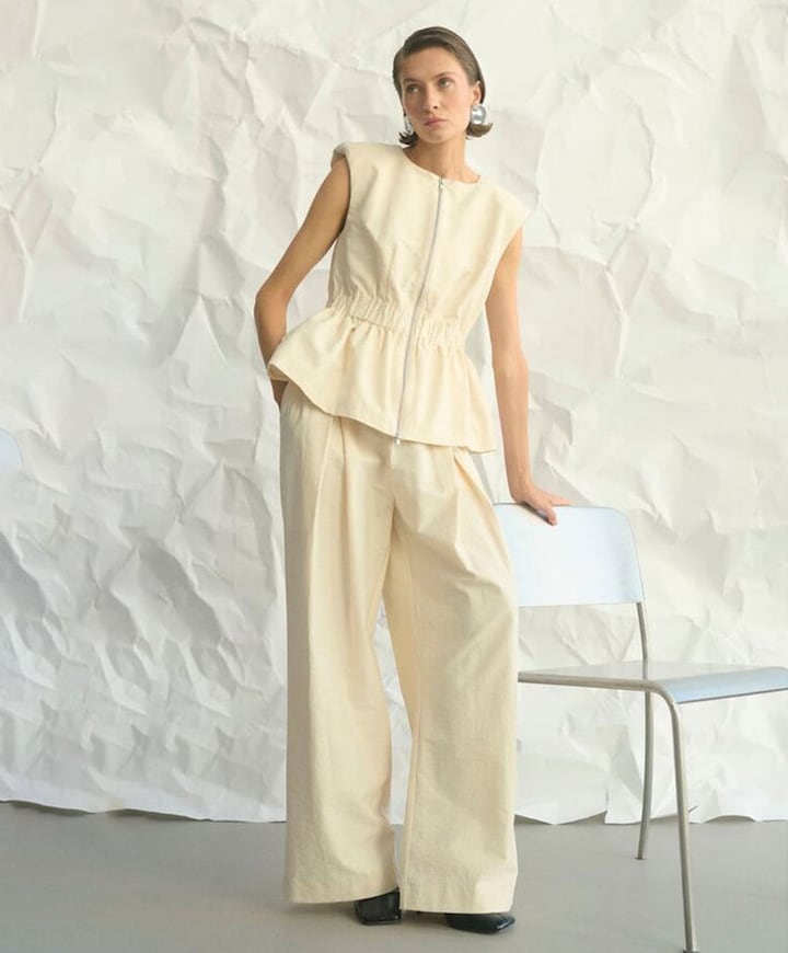 KBEmery dames broek ecru