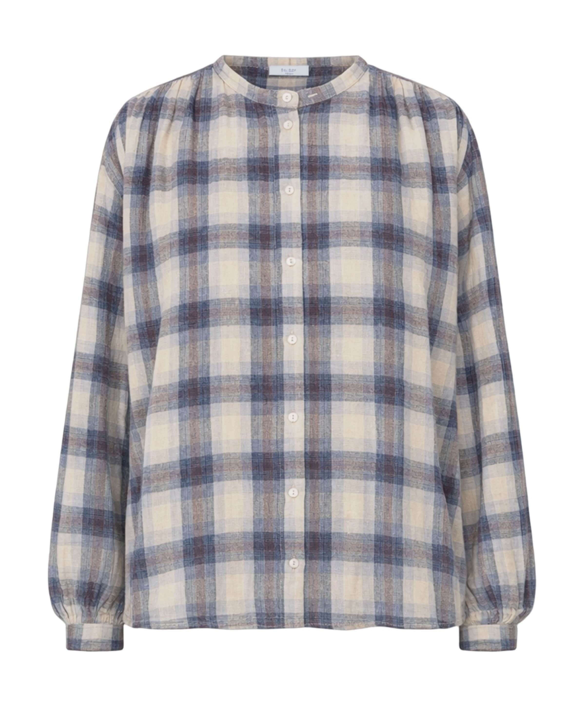 Dames blouse blauw
