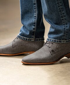 Greg Stones heren veterschoenen grijs