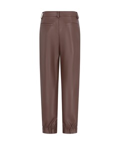 Feya  faux leather meisjes pantalon bruin